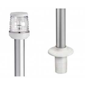 Classic extractable wall mounting 360° light pole 100cm White light cover and base OS1112301