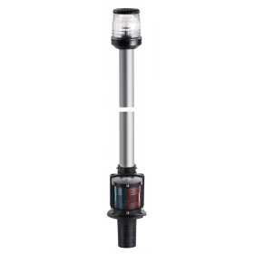 Asta Combinata ad incasso su piano da 360° con Fanale di Via Verde Rosso 100cm Nero OS1112500-18%