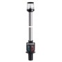 Classic pole in flat recess with combined lights 360° Green Red light 100cm Black OS1112500