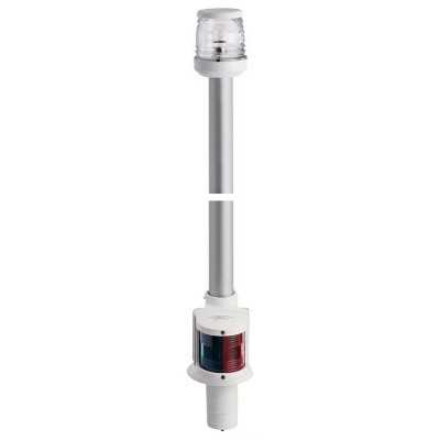 Asta Combinata ad incasso su piano 360° con Fanale di Via Verde Rosso 100cm Bianco 25001950-18%