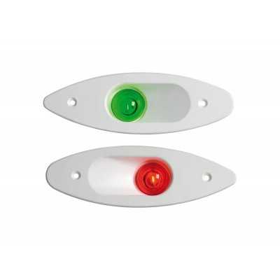 Fanale di via laterale Bianco Verde 112,5° Destro 12V 5W OS1112912-0%