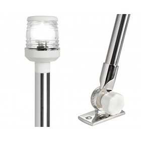 Folding LED light pole 360° White plastic 60cm OS1113011
