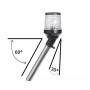 360° LED pole with30° light 60cm Black OS1114030