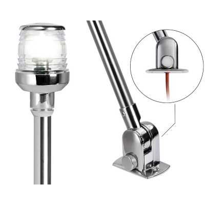 Folding LED pole 60cm Stainless Steel OS1114211