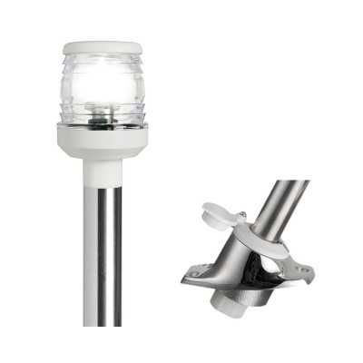 Removable 360° sloped LED pole White body OS1116011