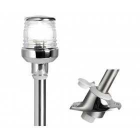 Removable 360° sloped LED pole Stainless steel OS1116012