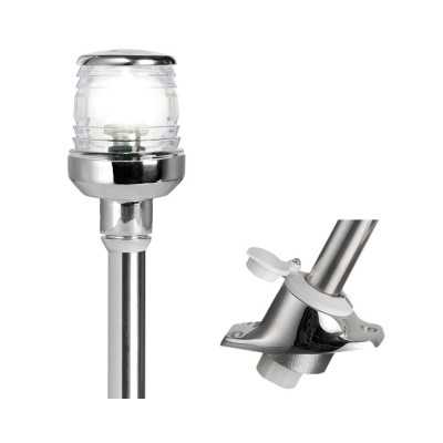 Removable 360° sloped LED pole Stainless steel OS1116012