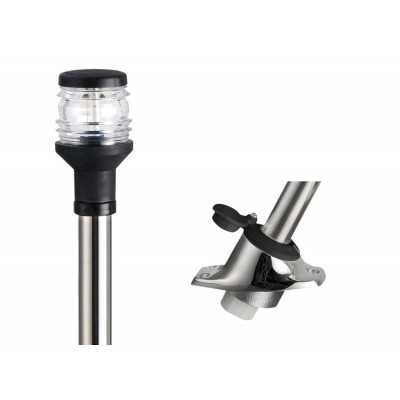 Snap-on light pole with stainless steel base 100cm OS1116110