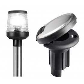 Classic 360° pull-out pole with Black plastic lantern Advance base 60cm OS1116400