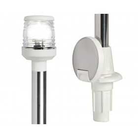 Removable LED light pole 60cm White plastic base OS1116412