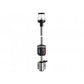 Bulkhead mounting black combined lightpole 100cm OS1116701