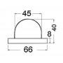 Luce di via Utility Bianco 135° poppa 12V 5W OS1140302-0%