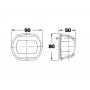 Classic 12 AISI316 112.5° red navigation light OS1140701
