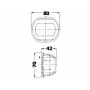 Fanale di via Sphera Compact Verde 112,5° destro 12V 10W OS1140862-0%