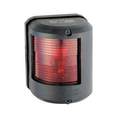 Utility 78 24V 112.5° red left side navigation light Black body OS1141711