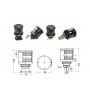 DHR 112.5° green navigation light 25W with wall bracket OS1142002