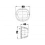 Fanale di via Compact 12 LED Verde 112,5° destro 12V 0,8W Nero OS1144802-18%