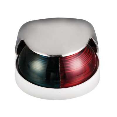 Deck 112,5° + 112,5° bicolour red/green navigation light AISI 316 body OS1150705