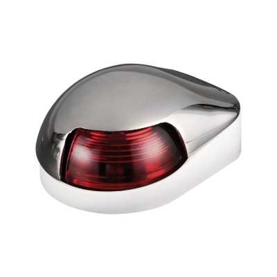 Deck 112.5° red left side navigation light AISI 316 body OS1150706