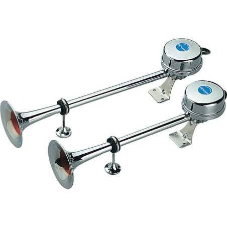 Marco EM1/2 24V 8A 370/320Hz Set Stainless Steel Electromagnetic Horn 13206013
