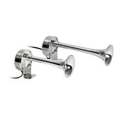 Tromba Doppia Inox 12V 210+268mm Corpo Ø82.5mm OS2145207-18%