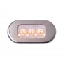 Luce di cortesia 3 LED da incasso 12V 0,6W 12Lm Luce Gialla OS1318101-0%