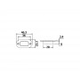 Luce di cortesia 3 LED da incasso 12V 0,6W 12Lm Luce Gialla OS1318101-0%