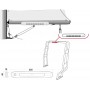 10 LED free-standing watertight light fixture 12V 3W 450Lm OS1319220