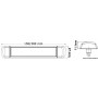 LED 12/24V 2.4W 3500K Warm White Ceiling light Flat version OS1319302
