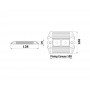 Microlux 2 LED HD ceiling light 12/24V 2,7W 320Lm OS1319900