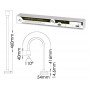 Articulated arm LED light 10W 12/24V 1,2W 52lm White light OS1323690