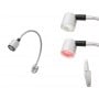 6 LED articulated arm light 12V 1,3W White + red night lights OS1323925