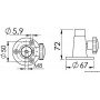 Flat bracket for Night Eye light OS1324080