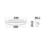 LED spotlight for gangplanks 12/24V 12,5W 1400Lm White light OS1326901