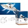 Underwater spotlight 6 white LEDs 12/24V 1.5A 6x3W OS1329401