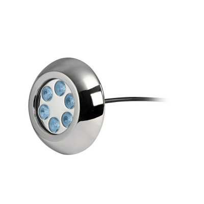 Faro subacqueo 6 LED Blu 12/24V 6x3W 400Lm OS1329501-18%