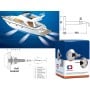 Faro subacqueo 12 LED Blu 12/24V 2.8A 780Lm Ø140mm OS1329900-18%