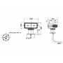 SANSHIN rotating spotlight with electric control 12V 55W OS1334312