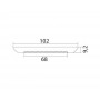 Luna LED ceiling light Flush mount version OS1341001