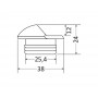 Luce di cortesia Alcor a LED 12/24V 0,2W Bianca 3000K OS1342590-0%