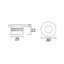 Micro LED ceiling light 12/24V 3W White light 3000K OS1342920