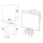 Luce di Cortesia Led 12/24V 0,5W Luce Blu OS1342951-18%