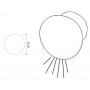 Recess LED downward courtesy light 12/24V 0,5W White light colour 3000K OS1342960