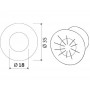 Luce di Cortesia a Led 12/24V 0,5W Luce Blu OS1342976-18%