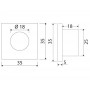 Plafoniera LED da incasso 12/24V 3W Blu OS1342986-18%