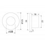 Plafoniera a Led 12/24V 3W Bianca 3000K OS1342995-18%