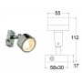 Laguna LED Spotlight 12/24V 3W White light 3000K OS1343921