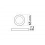 Procion LED ceiling light 12/24V 1,3W White light 3000K OS1344111