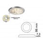 Procion LED ceiling light 12/24V 2,6W White light 3000K OS1344212