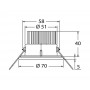 Plafoniera a LED Atria 12/24V 2,4W Bianca 3000K OS1344705-18%